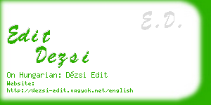 edit dezsi business card